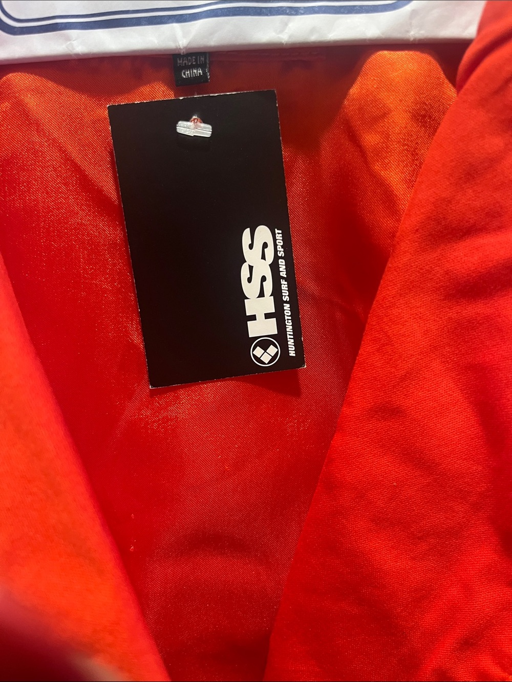 Hurley Bright Orange Double-Breasted Jacket - Picture 2 of 5